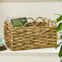 Traditional Scalloped Water Hyacinth Baskets, thumbnail 4 of 6