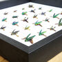 Buprestidae Study Mosaic Box Frame Entomology Taxidermy Insects Bug Butterfly Interior Design Modern Home Decor Wall Hanging Gift Ornament, thumbnail 5 of 7