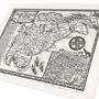 Viking Britain Map Hand Drawn Fine Art Print, thumbnail 3 of 12