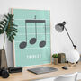 Triplet Note Print | Music Theory Poster, thumbnail 10 of 10