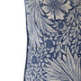 William Morris Marigold Indigo Wool Filled Cushion, thumbnail 5 of 8