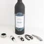 The Five Piece Personalised Wine Bottle Bar Set, thumbnail 3 of 11