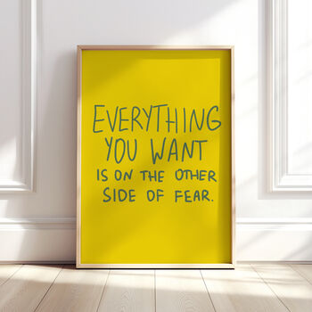 Handwritten Fear Art Print, 5 of 11