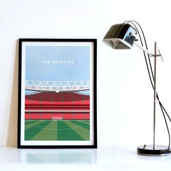 Arsenal Football Stadium Art Print Personalised Gift, 3 of 6