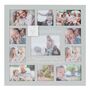 Wall Mounted Grey Multi Aperture Photo Frame Grandparents Children, thumbnail 1 of 3
