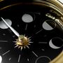 Prestige Solid Brass Moon Phase Clock, thumbnail 10 of 12
