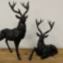 30cm Sitting Stag Bronze Effect Ornament Figurine Gift, thumbnail 8 of 8
