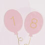 Age 18 Balloons Birthday Card, thumbnail 3 of 3