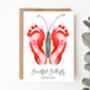 Footprint Cards For Easter With Four Designs, thumbnail 3 of 6