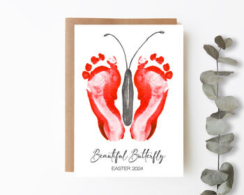 Footprint Cards For Easter With Four Designs, 3 of 6