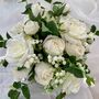 The Charlotte, White Rose And Sage Green Bridal Bouquet, thumbnail 3 of 12