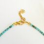 Turquoise Beaded Anklet, thumbnail 2 of 4