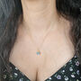 Raw Aquamarine Gold Plated March Birthstone Necklace, thumbnail 2 of 4