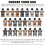 Personalised Staffie Terrier Dog Chest Portrait Print, thumbnail 2 of 10