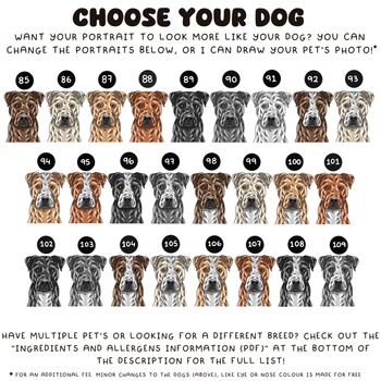 Personalised Staffie Terrier Dog Chest Portrait Print, 2 of 10