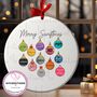 Taylor Swift Inspired Christmas Ornament Baubles, thumbnail 1 of 2