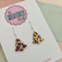 Gold, Silver And Red Christmas Tree Glitter Resin Earrings / Traditional Holiday Jewellery / Christmas Gift / Secret Santa Gift, thumbnail 7 of 10