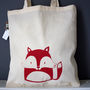 Fox Organic Cotton Tote Bag, thumbnail 1 of 4