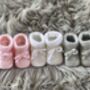 Grey Knitted Baby Booties, thumbnail 10 of 10