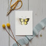 Yellow Watercolour Butterfly Pop Out Card, thumbnail 1 of 3