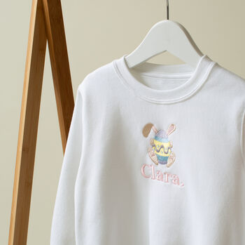 Personalised Children's Easter Top Bunny And Egg, 4 of 4