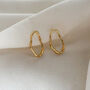 Gold Asymmetric Studs, thumbnail 3 of 4