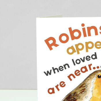 Robins Appear With Sympathy Card, 4 of 7