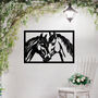 Metal Horse Pair Wall Art For Equestrian Decor And Gift, thumbnail 4 of 10