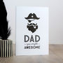 Retro Fathers Day Card Pirate Captain, thumbnail 6 of 6