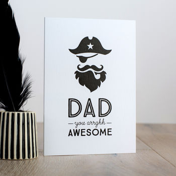 Retro Fathers Day Card Pirate Captain, 6 of 6