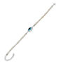 Pearl Evil Eye Sterling Silver Bracelet, thumbnail 9 of 10