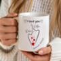 Abstract Love Sketch Personalised Mug, thumbnail 3 of 5