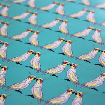 Cockatiel Gift Wrap Two Sheets Folded, 2 of 2