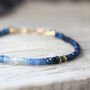 Ombre Blue Sapphire Bracelet In Silver Or Gold, thumbnail 2 of 11