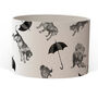 Raining Cats And Dogs Hand Gilded Lampshade, thumbnail 3 of 6