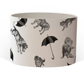 Raining Cats And Dogs Hand Gilded Lampshade, 3 of 6