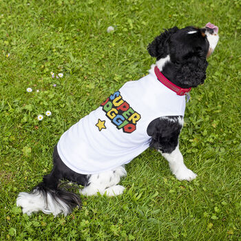 Super Doggio Gaming Themed Dog Tank Top, 2 of 2