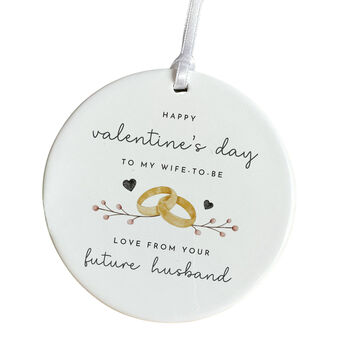 Valentine’s Day Ornament For Wife To Be, 6 of 7