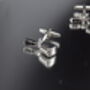 Microphone Silver Cufflinks Gift Podcast 316 L Stainless Steel Singer Accessory, thumbnail 3 of 5