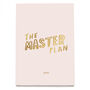 Master Plan Foil Personalised Notebook, thumbnail 2 of 5