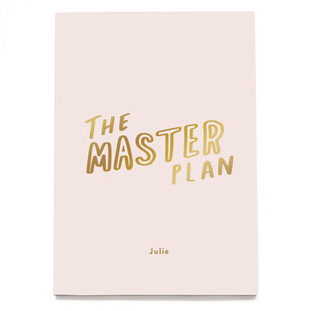 Master Plan Foil Personalised Notebook, 2 of 5