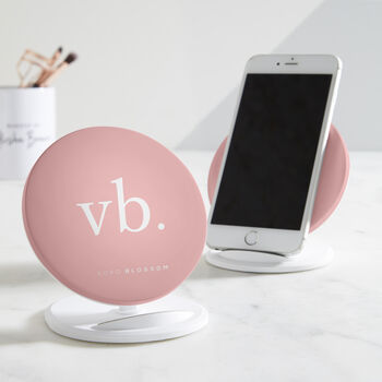 Personalised Monogram Wireless Charger, 2 of 3