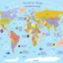 Personalised Kids World Map Canvas, thumbnail 4 of 4
