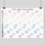 Personalised Custom Start Date Year Wall Planner, thumbnail 3 of 4