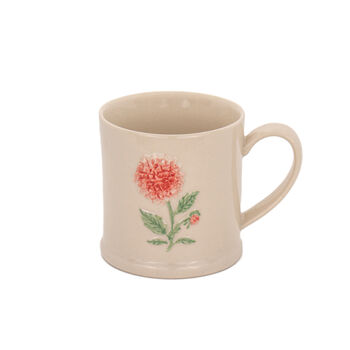 Hand Painted Dahlia Floral Mug, 3 of 5
