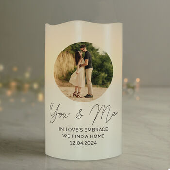 Personalised Wedding Photo Upload LED Candle, 2 of 4