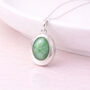 Personalised Sterling Silver Jadeite Gemstone Photo Locket Necklace, thumbnail 1 of 7