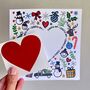 Colourful Diy Christmas Scratch Card Write Your Own Message Under The Heart, thumbnail 3 of 5