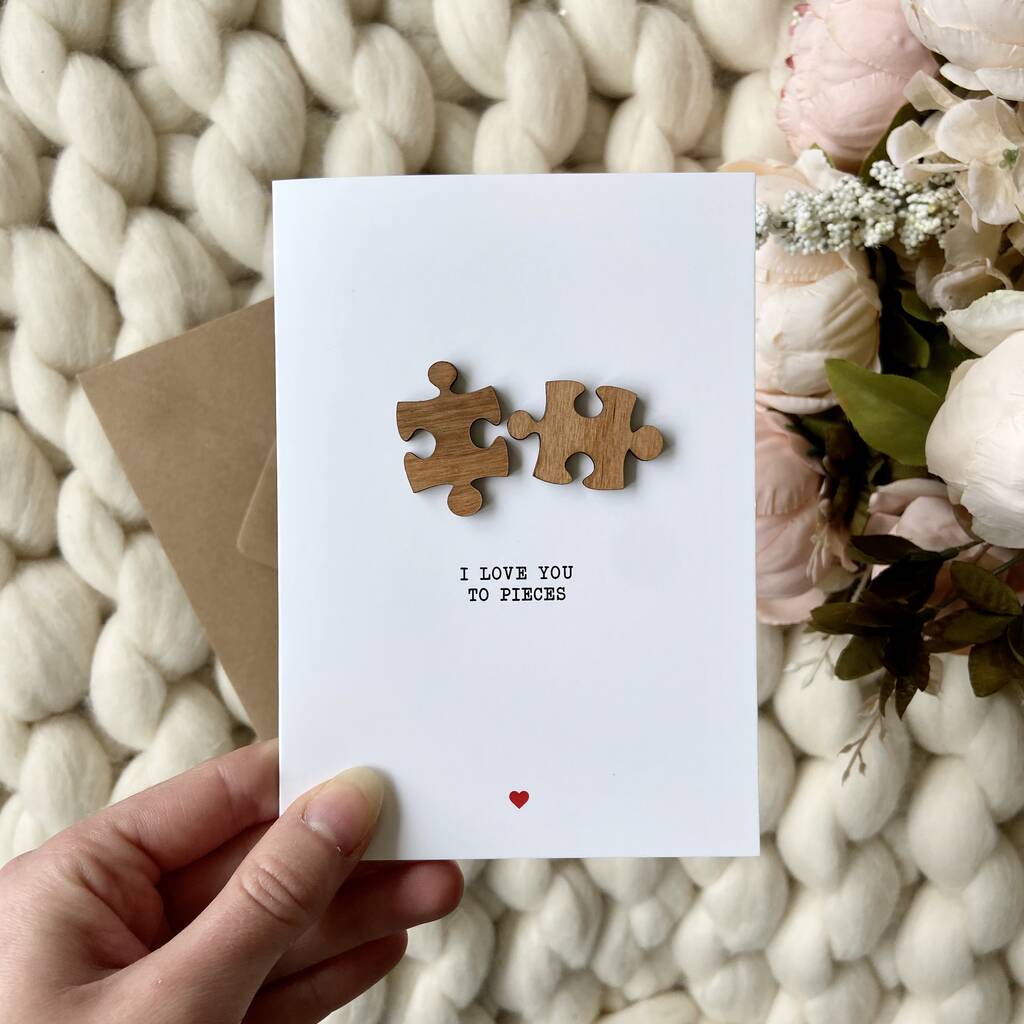 Jigsaw Pieces Love Card, 1 of 4