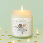 All Is Bright… • Christmas Scented Glass Jar Candle • Teddy Bear Angel, thumbnail 1 of 2